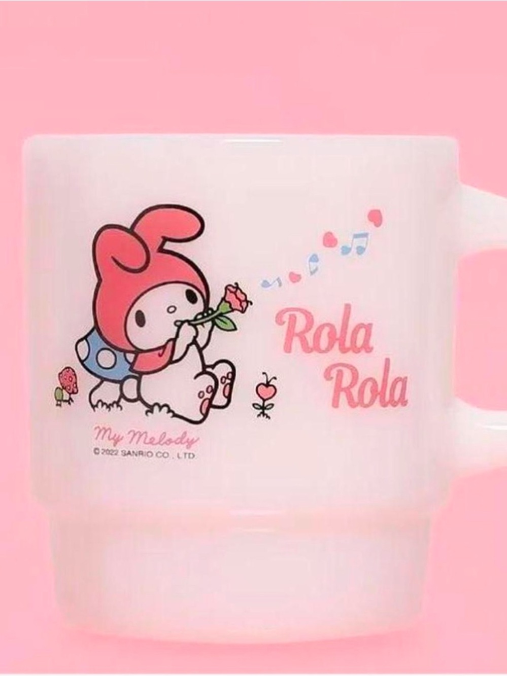 My melody mug cup milk glass